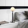 Opviq Lámpara de sobremesa King - 11461 Negro y Crema